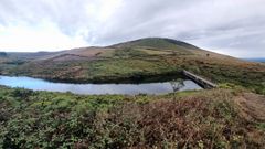Imagen del embalse de Pardasalvas, que aporta agua a la tra�da de Vilalba