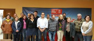 Foto de familia de la nueva ejecutiva local del PSOE, con Mar�a Rodr�guez Alonso al frente.