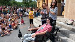 Jos Luis Capitn en el homenaje que recibi el pasado 21 de junio con motivo del Da Mundial de la ELA.