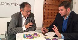 El alcalde analiz� ayer el futuro de la Cidade do Moble con el director del IGVS, Heriberto Garc�a.