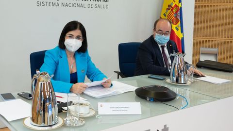 Darias e Iceta en la reunión del Consejo Interterritorial del Sistema Nacional de Salud