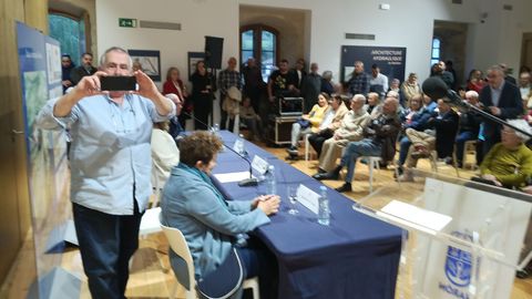 Fernando Masafret, fotografiando a los fot�grafos en el molino de Xuvia