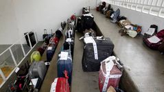 Las maletas que transportaba el Alvia