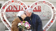 Matrimonio de.Gondomar que llevan 70 aos casados