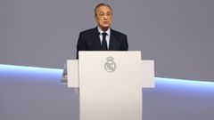 Florentino Prez, durante la Asamblea General Ordinaria del Real Madrid