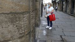 Las huellas del tr�fico en las piedras centenarias de Santiago