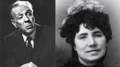 Jorge Luis Borges (Bos Aires, 1899-Ginebra, 1986) e Rosala de Castro (Santiago, 1837-Padrn, 1885).