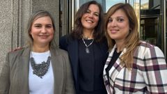 Mila, jefa de taller del Grupo Nogar; Alsira, capitana de la Marina Mercante, y Belén, armadora de pesca.
