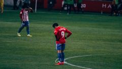 Carlos Castro durante el partido ante el C�diz