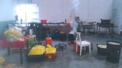 La cocina de la sala ilegal del Pol�gono del Esp�ritu Santo