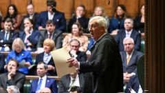 Lindsay Hoyle, en el Parlamento brit�nico el 7 de febrero.