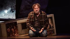 Fernando Cayo, en plena funci�n de la obra teatral �Los lunes al sol�. 