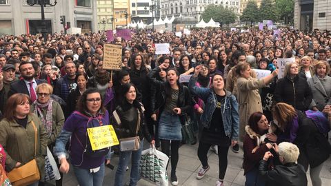 Concentraci�n contra la sentencia de la Manada en Oviedo