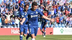 Portillo celebra su gol ante el Levante
