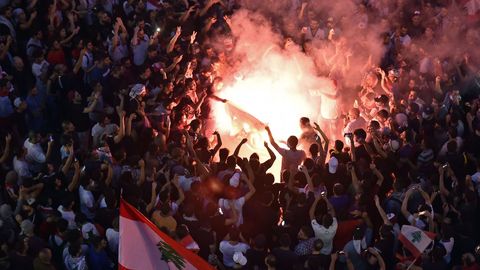Protestas contra el Gobierno en el L�bano