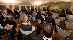 Asistentes al encuentro del ecosistema gallego de innovacin con ms de 100 inversores espaoles, en la sede de la Asociacin rea Empresarial do Tambre
