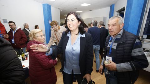 Elena Candia en la sede del PP de Lugo. 