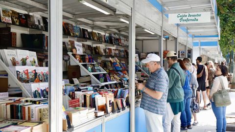 Feria del libro en Vigo.