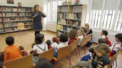 Imagen de archivo de una sesi�n de cuentacuentos a cargo de F�tima Fern�ndez