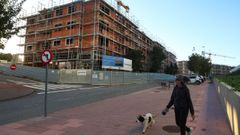Trabajos de nuevas viviendas p&uacute;blicas en O Bert&oacute;n