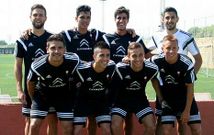 Los jugadores de la base posaron ayer en Marbella, donde trabajan a las �rdenes de Berizzo. 