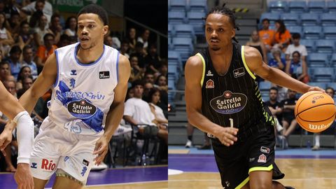 Rasir Bolton, del R�o Breog�n, y Alonzo Verge, del Leyma Coru�a.