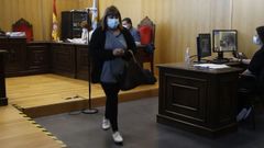 M�nica �. F., tras ser condenada por estafa en mayo del 2022