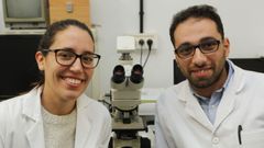 En la imagen, Mar�a Garc�a y Yousof Farrag, dos de los investigadores que participan en el proyecto del campus