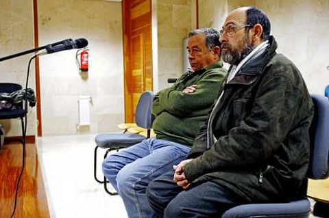 Mendoza y Rivas durante el juicio en la Audiencia.
