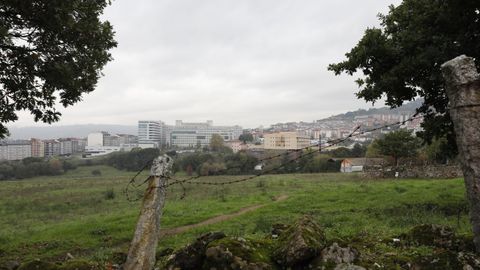 Finca Santamaria, donde el Concello de Ourense aspira a construir el gran rascacielos