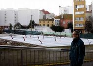 El terreno en el que se ubicar� la carpa ya ha sido preparado para la instalaci�n.