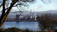 Complejo industrial de Alcoa en San Cibrao