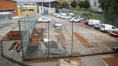 El nuevo edificio se construir� sobre la pista polideportiva del centro, ahora ocupada por veh�culos