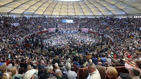Vista general de la plaza, que registr un lleno