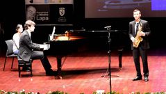 El saxofonista Amaro Sampedro en una actuaci�n