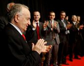 Alonso Montero, tras recibir a medalla en Ribadavia.