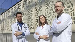 De izquierda a derecha, Miguel Cid, Carmen Blanco y Gabriel Sande