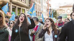 La manifestaci�n por la oficialidad