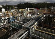 Secci�n dedicada a la producci�n de cloro con tecnolog�a de membrana en la f�brica de CUF en Estarreja. 