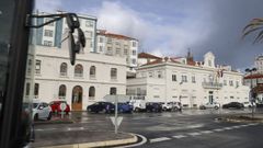 Edificio de la Autoridad Portuaria y entorno que se ver� afectado por el ejercicio de este jueves