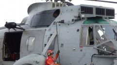 El helic�ptero embarcado en el Pati�o 