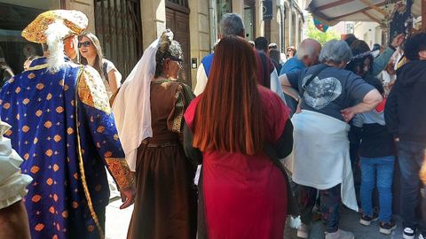 Trajes de �poca en la calle Comercio