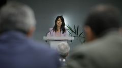 La conselleira de Vivenda e Infraestructuras,Mara Martnez Allegue, particip esta maana en A Corua en un acto con promotores inmobiliarios