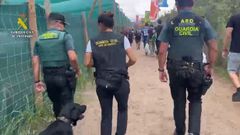 Dispositivo de la Guardia Civil en el Festival Riverland