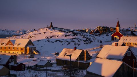 Imagen de la localidad de Nuuk, en Groenlandia.