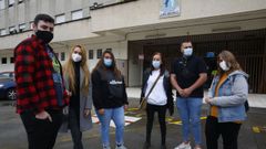 De izquierda a derecha, Mart�n Garc�a, Naouar, Andrea Mart�nez, Montse Barrag�ns, Ismael Rodr�guez y Paula Lema