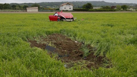 En primer t�rmino, una de las zonas en las que impact� el veh�culo antes de parar