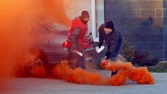 Huelga 14-N: Piquetes y barricadas en las primeras horas de la jornada de huelga en Galicia