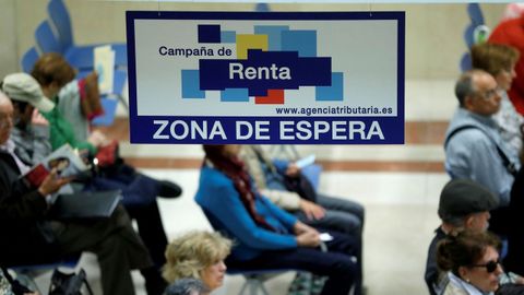 Zona de espera de una delegacin de la Agencia Tributaria