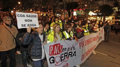 Personal de los PAC de Vigo, en una manifestaci�n